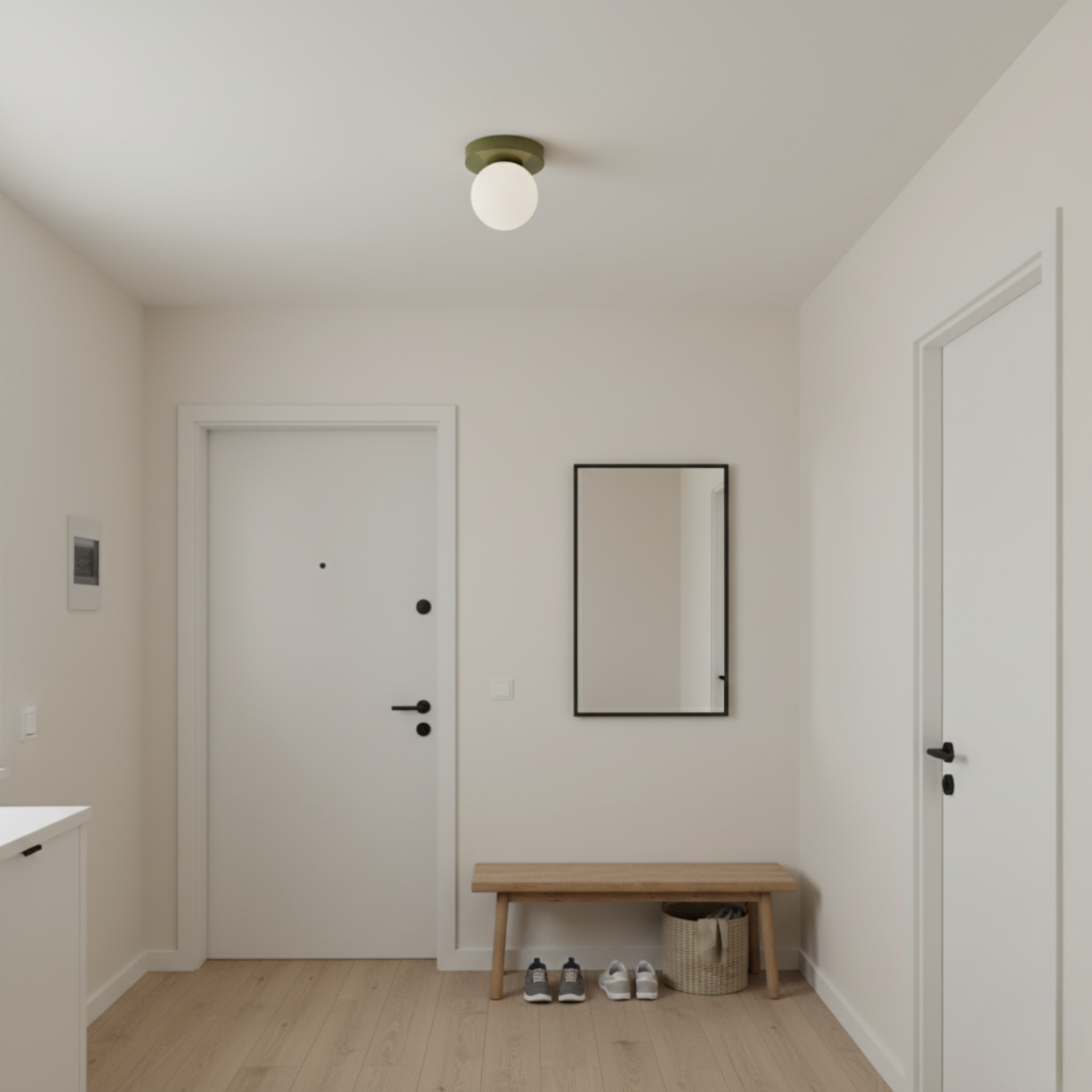 Nordic Frosted Glass Globe Light