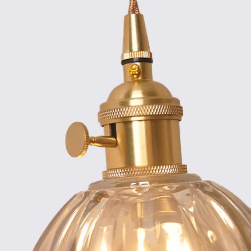 Petite Glass Flower Pendant Light with Elegant Petal Design