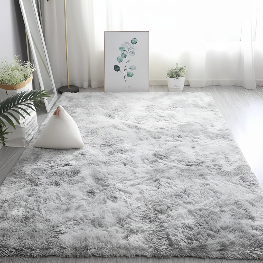 Plush Area Rug Mat with Soft Texture and Cozy Minimalist Design