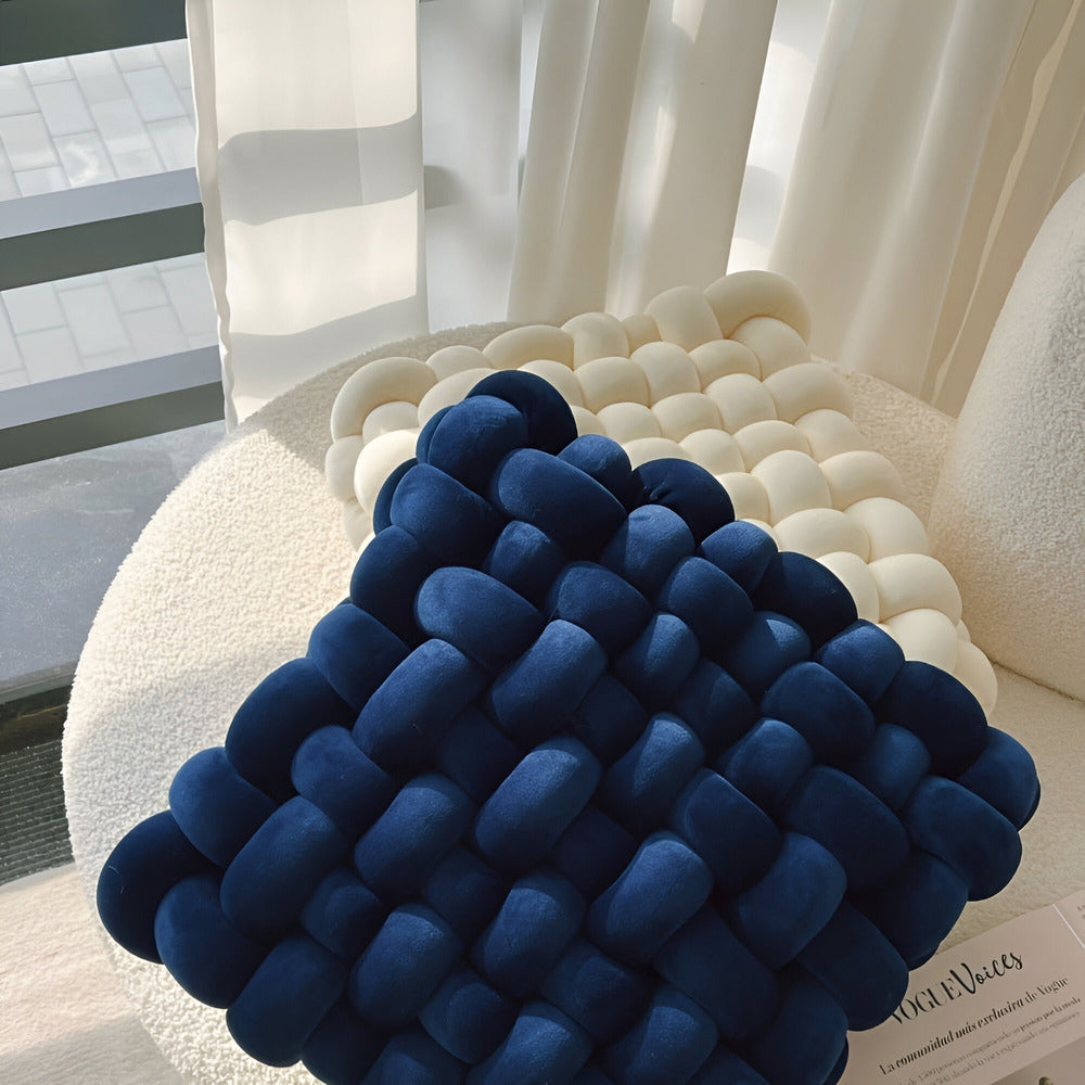 Plush Knot Decorative Cushion