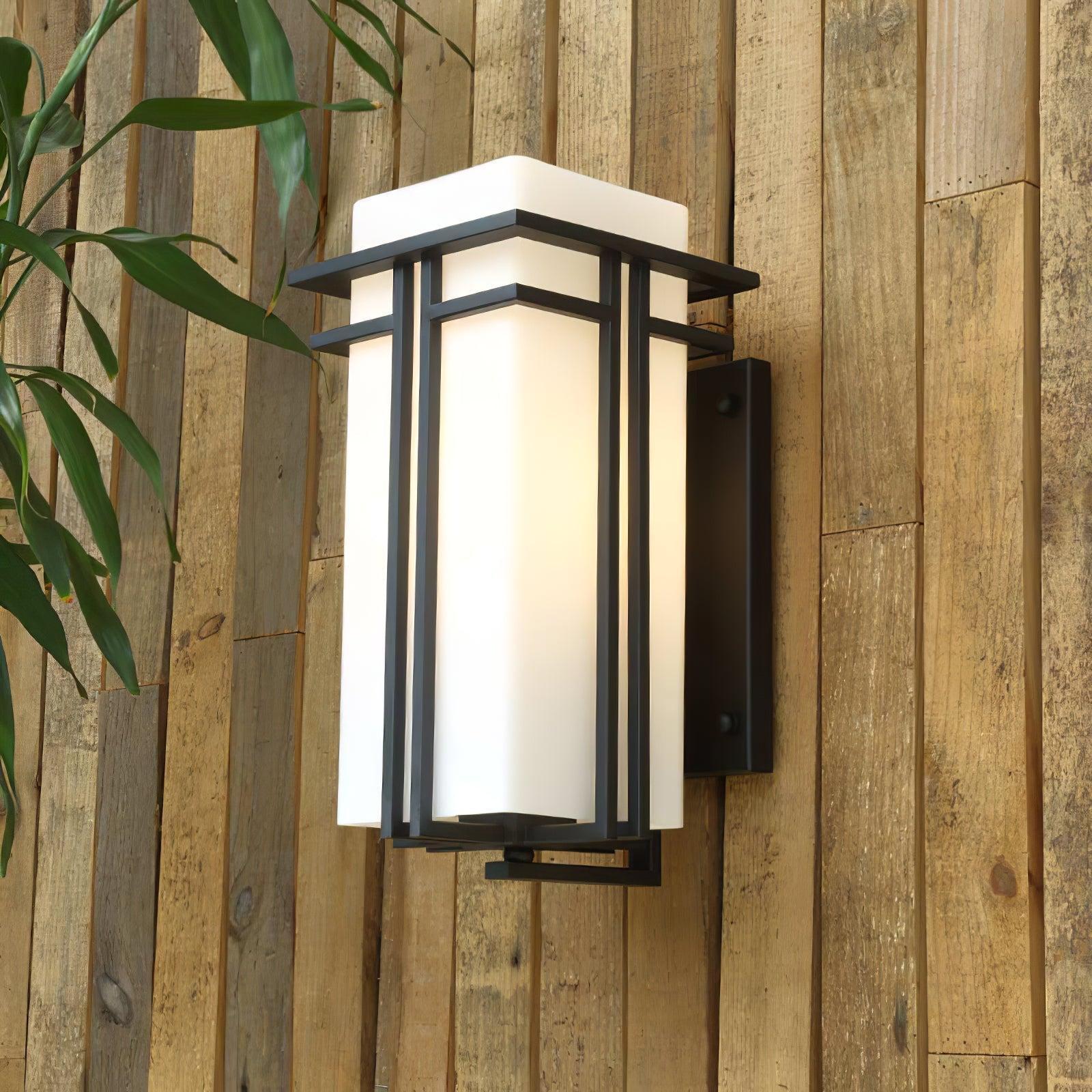 Glass Shade Retro Industrial IP65 Outdoor Wall Light