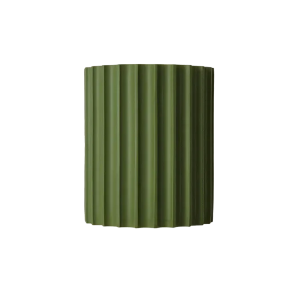 Ribbed Resin Wall Sconce with Up-and-Down Lighting