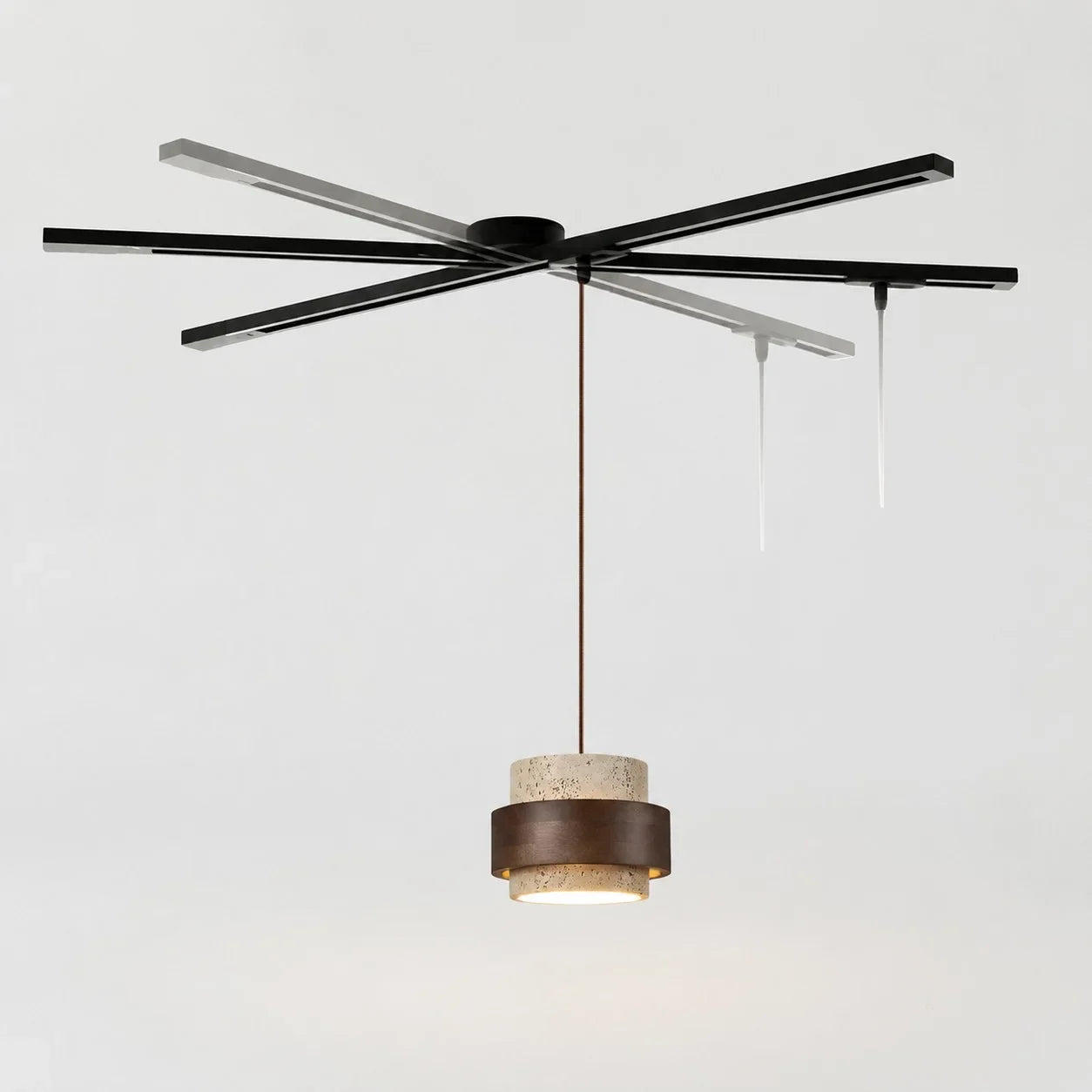 Rotatable Movable Ceiling Rail for Pendant Light with 360° Rotation and Sliding Track