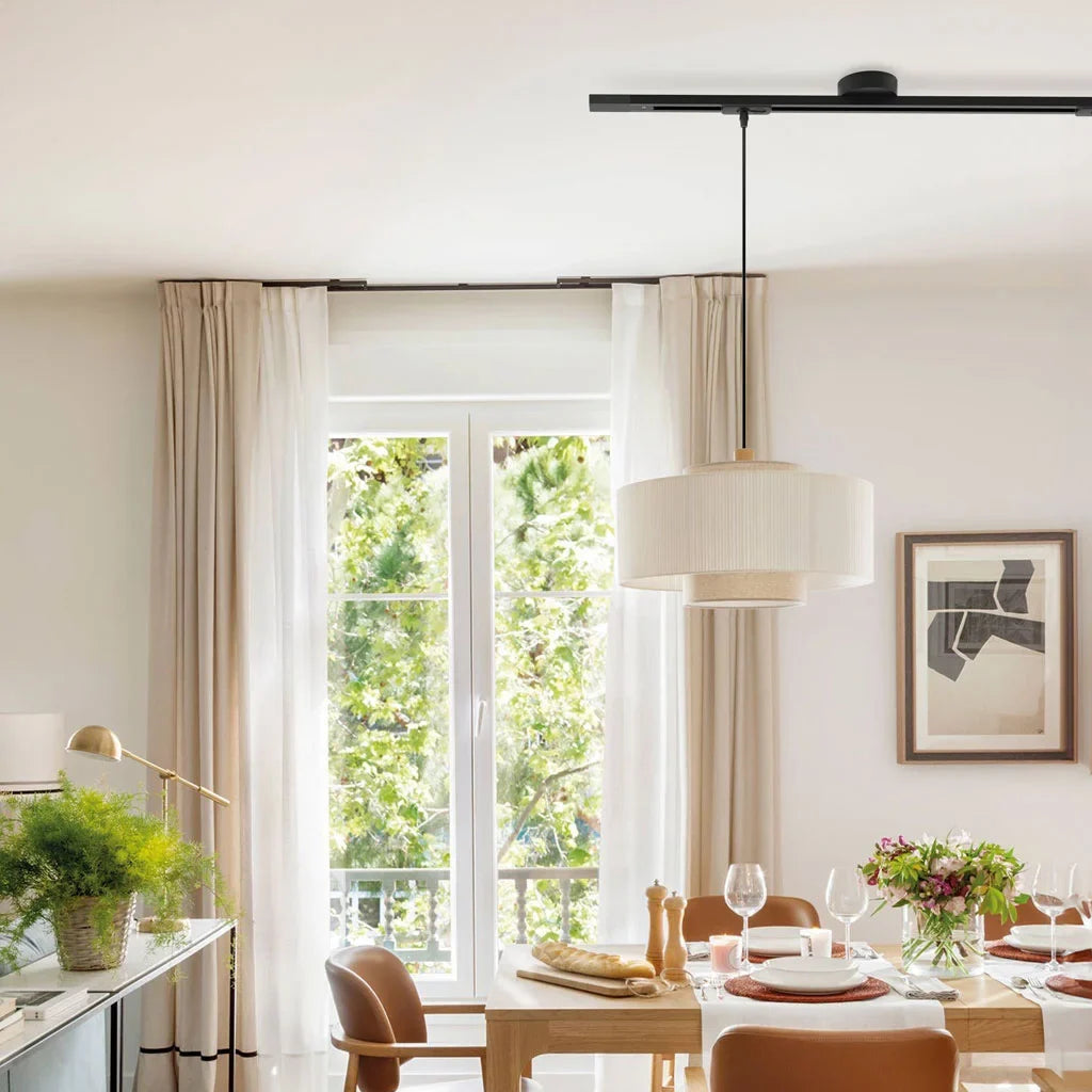 Rotatable Movable Ceiling Rail for Pendant Light with 360° Rotation and Sliding Track