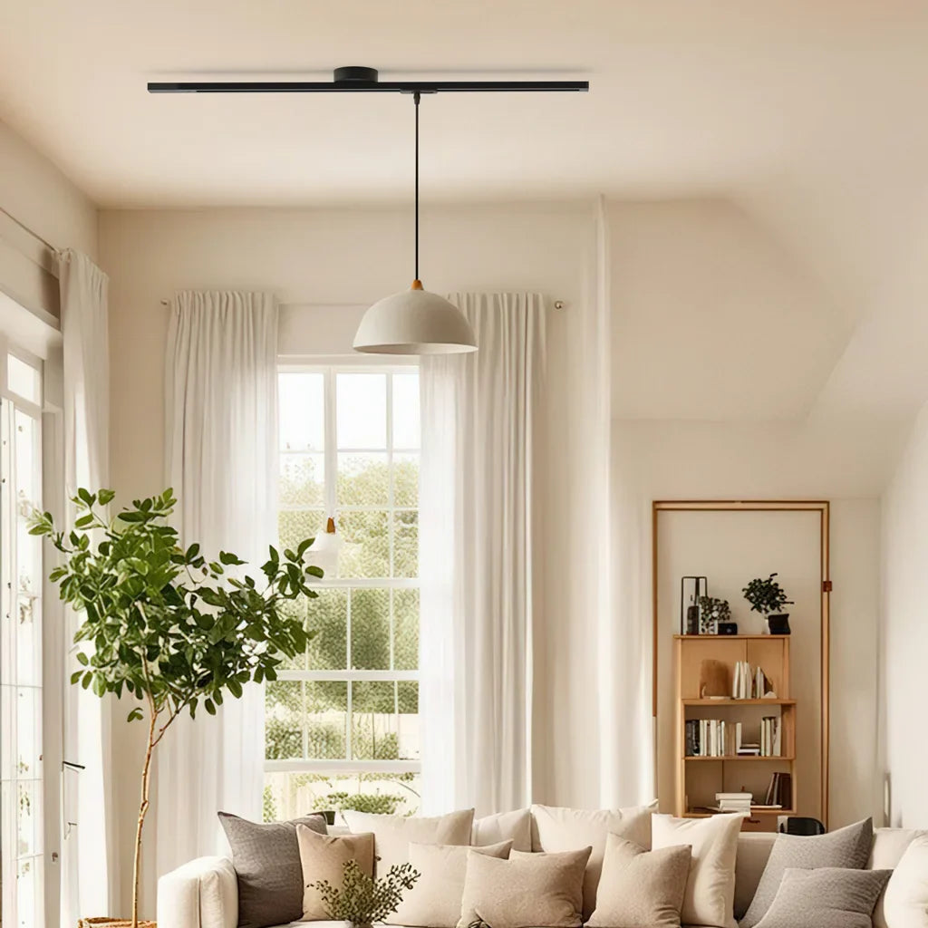 Rotatable Movable Ceiling Rail for Pendant Light with 360° Rotation and Sliding Track