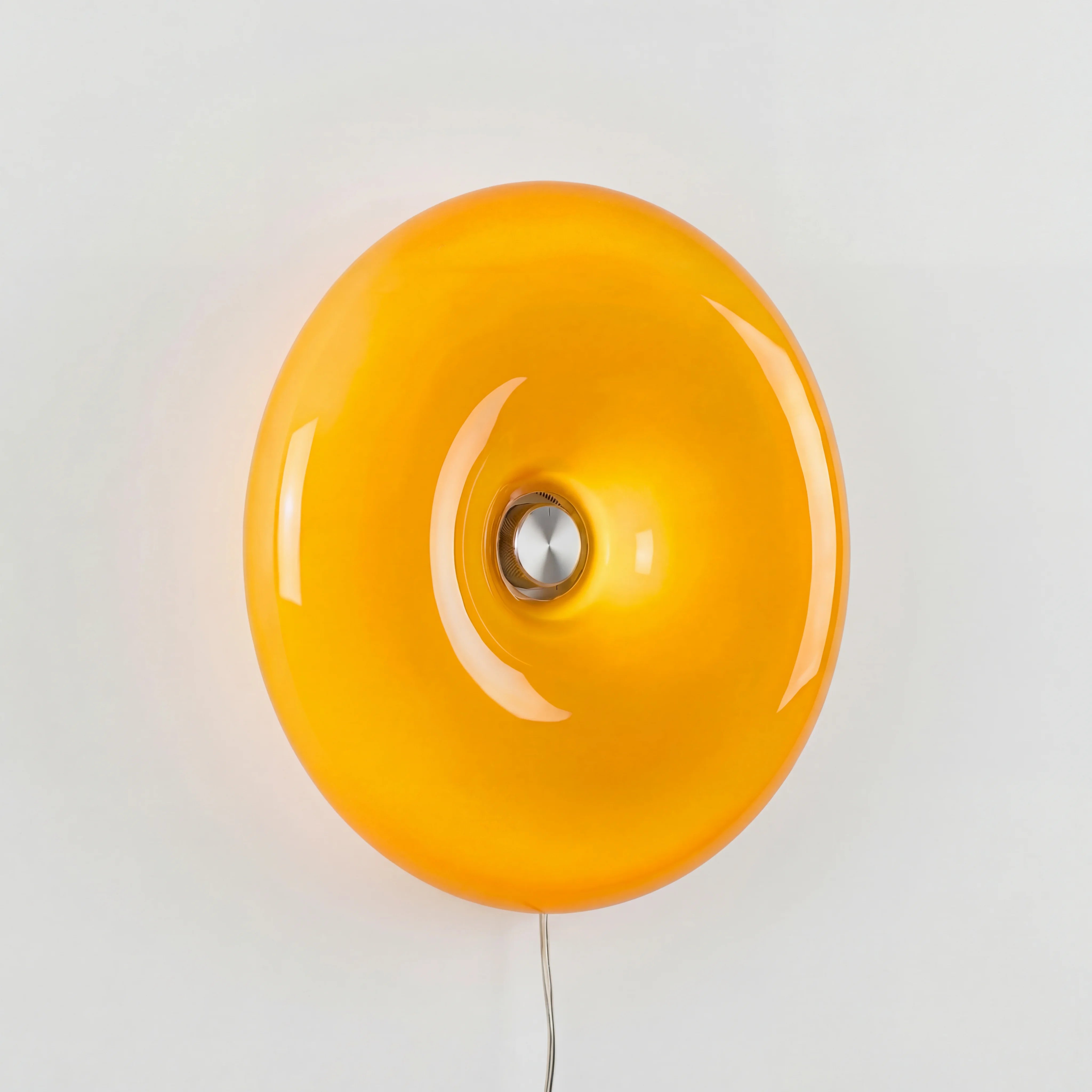 Round Glass Dimmable LED Wall Light with Touch Control