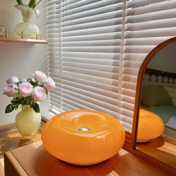 Round Glass Dimmable LED Wall Light with Touch Control