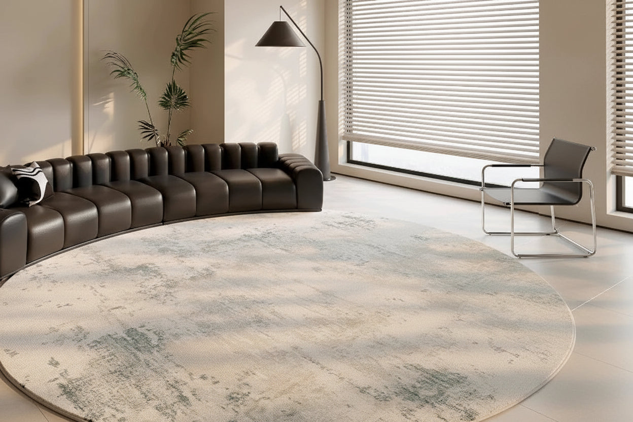 Round Plush Area Rug