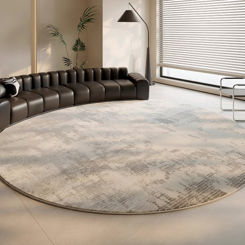 Round Plush Area Rug