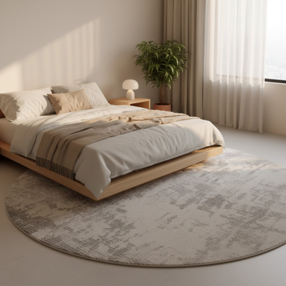 Round Plush Area Rug
