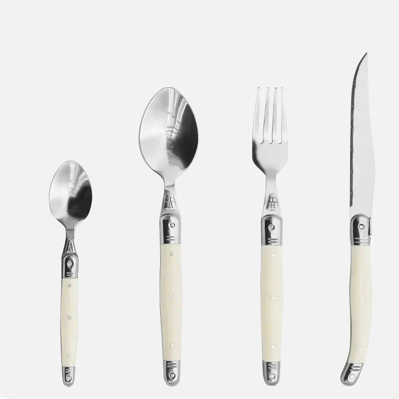 Set Of 4 Stainless Steel Laguiole Cutlery Set