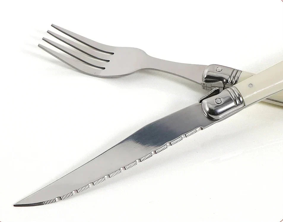 Set Of 4 Stainless Steel Laguiole Cutlery Set