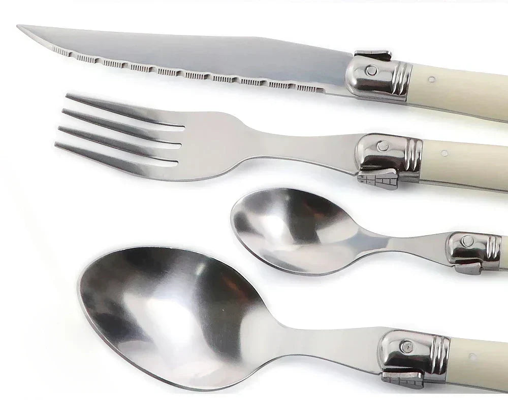 Set Of 4 Stainless Steel Laguiole Cutlery Set