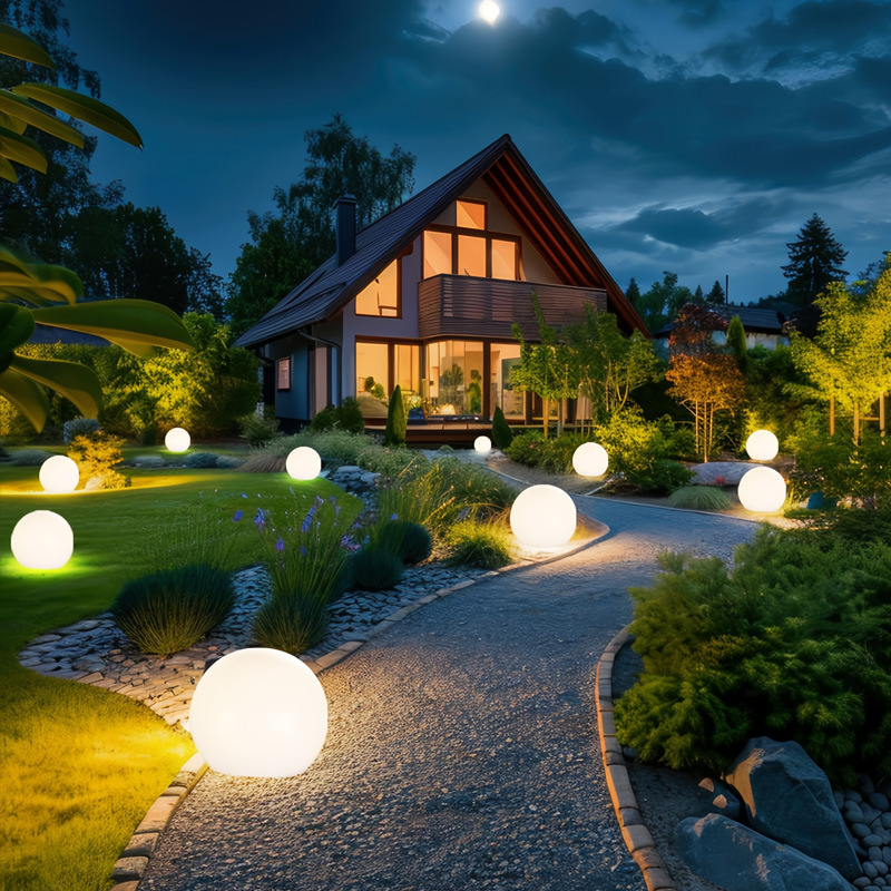 Solar LED Garden Globe Light