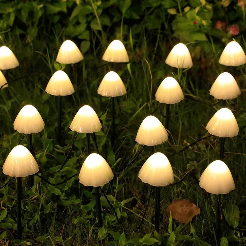 Solar LED Mushroom Garden Lights