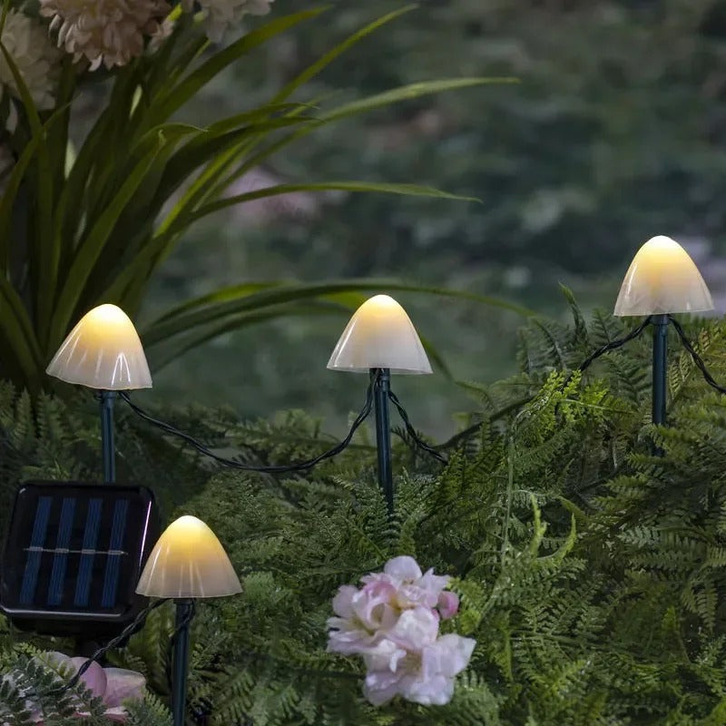 Solar LED Mushroom Garden Lights