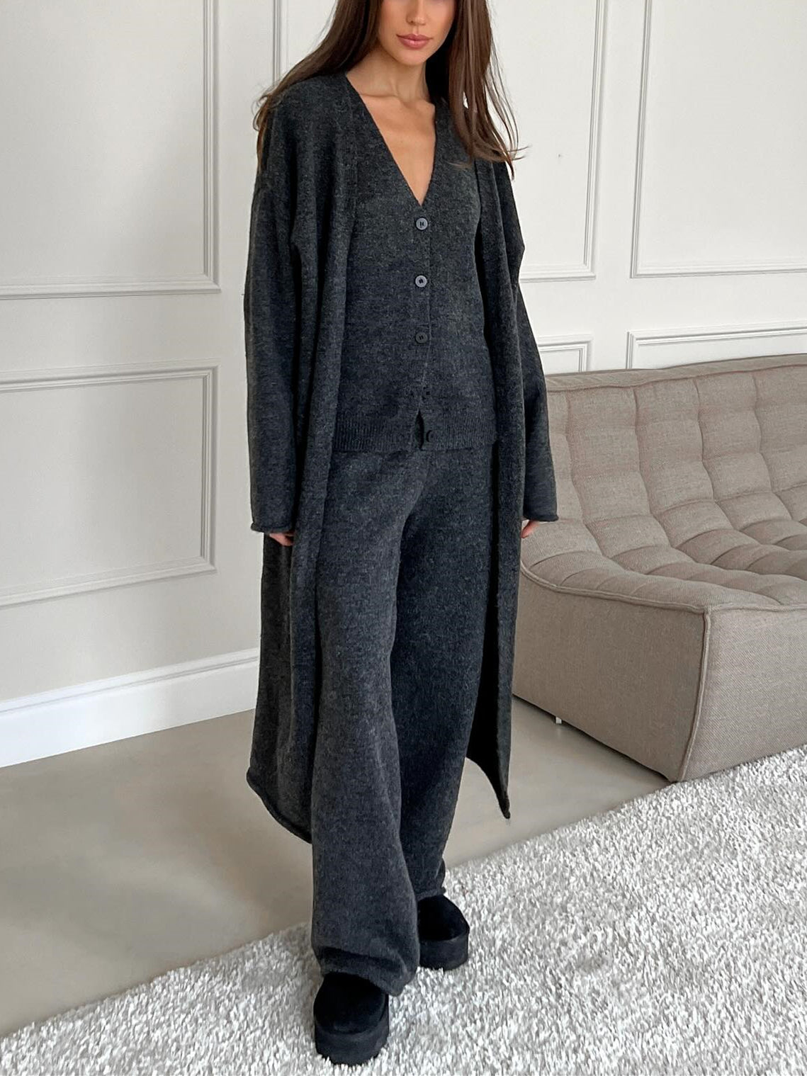 Three Piece Knit Set Women