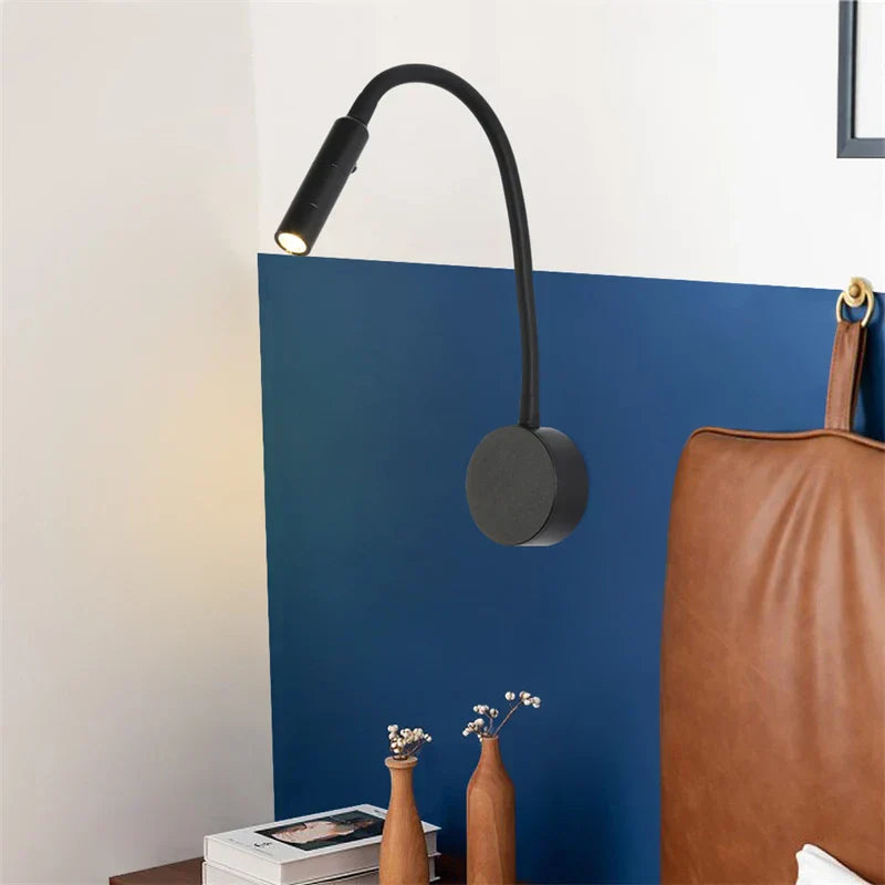 Touch Control Flexible Arm Eye-Care Reading Wall Lamp