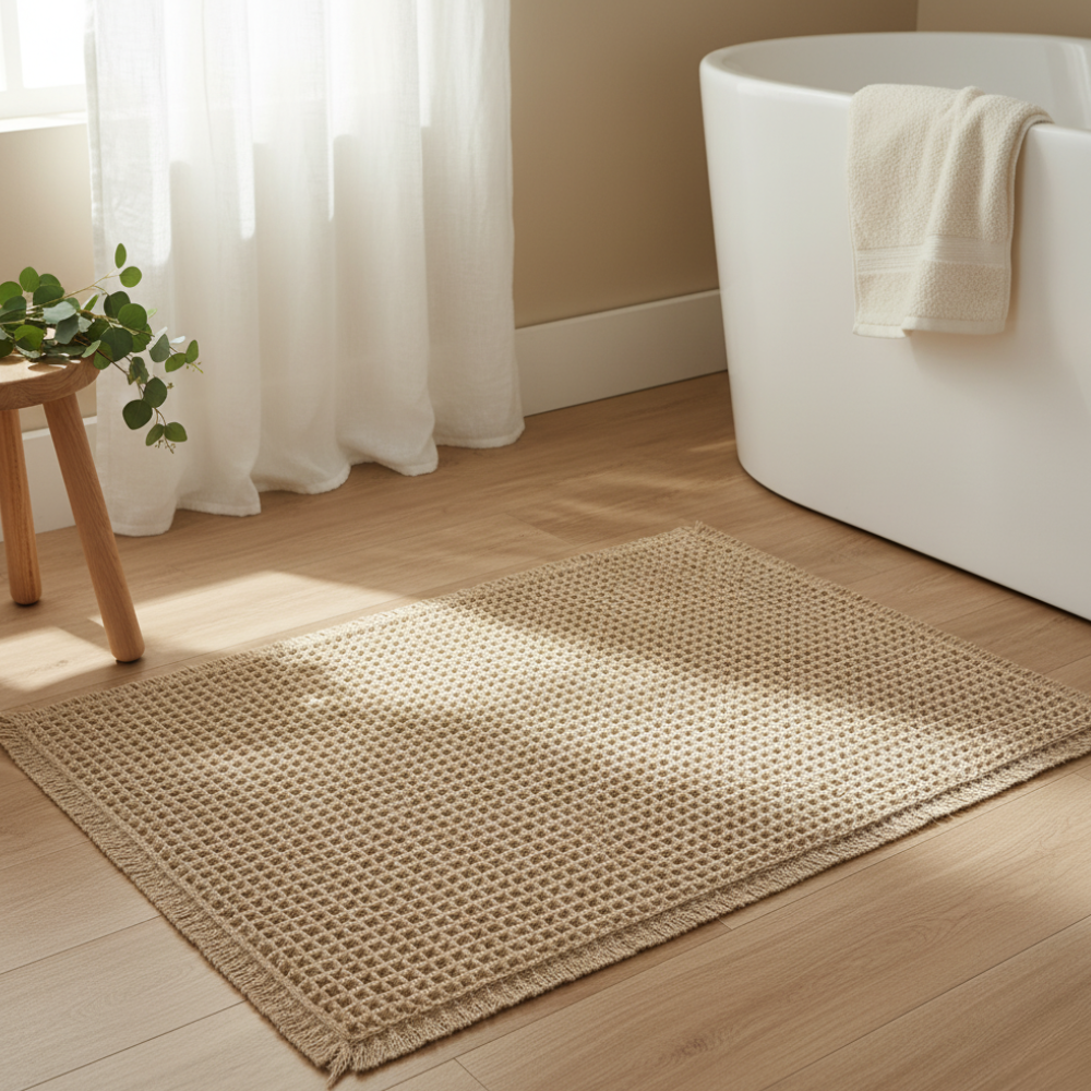 Waffle Microfiber Bath Mat