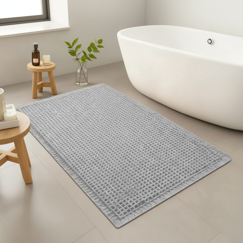 Waffle Microfiber Bath Mat