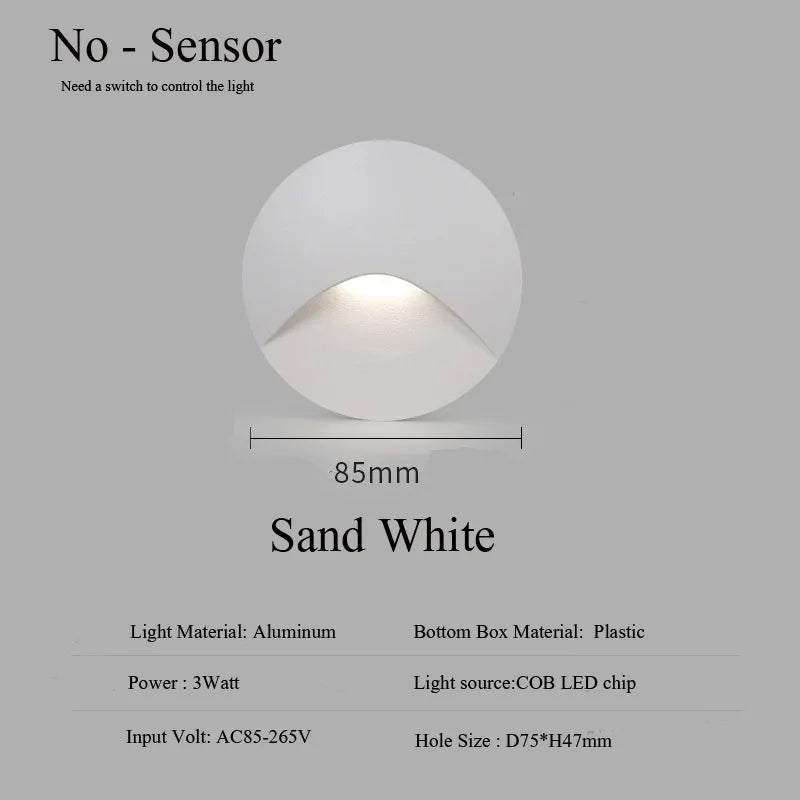 IP65 Adjustable LED Step Light with Eye-Friendly Illumination