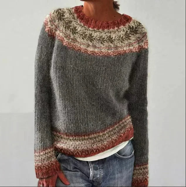 Women's Colourful Patterned Sweater