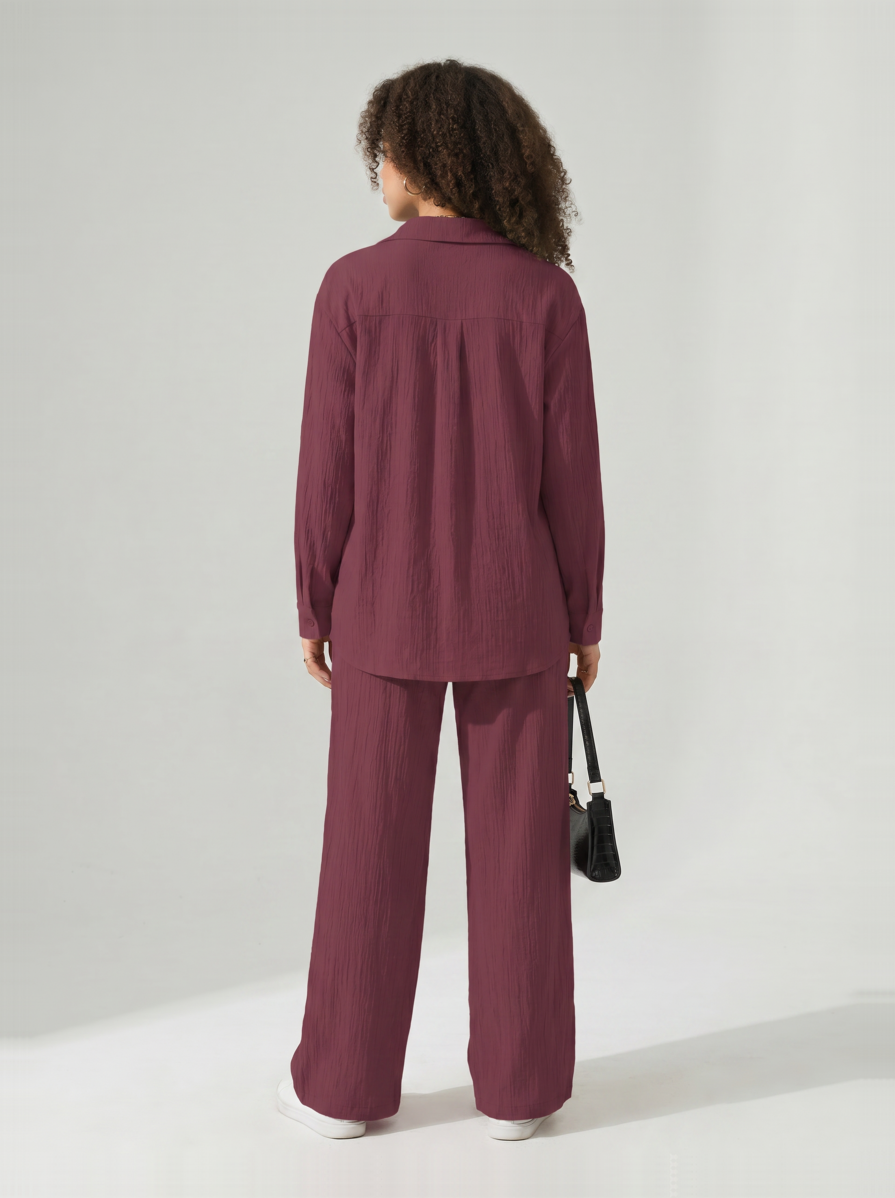 Women’s Crinkle Two-Piece Set