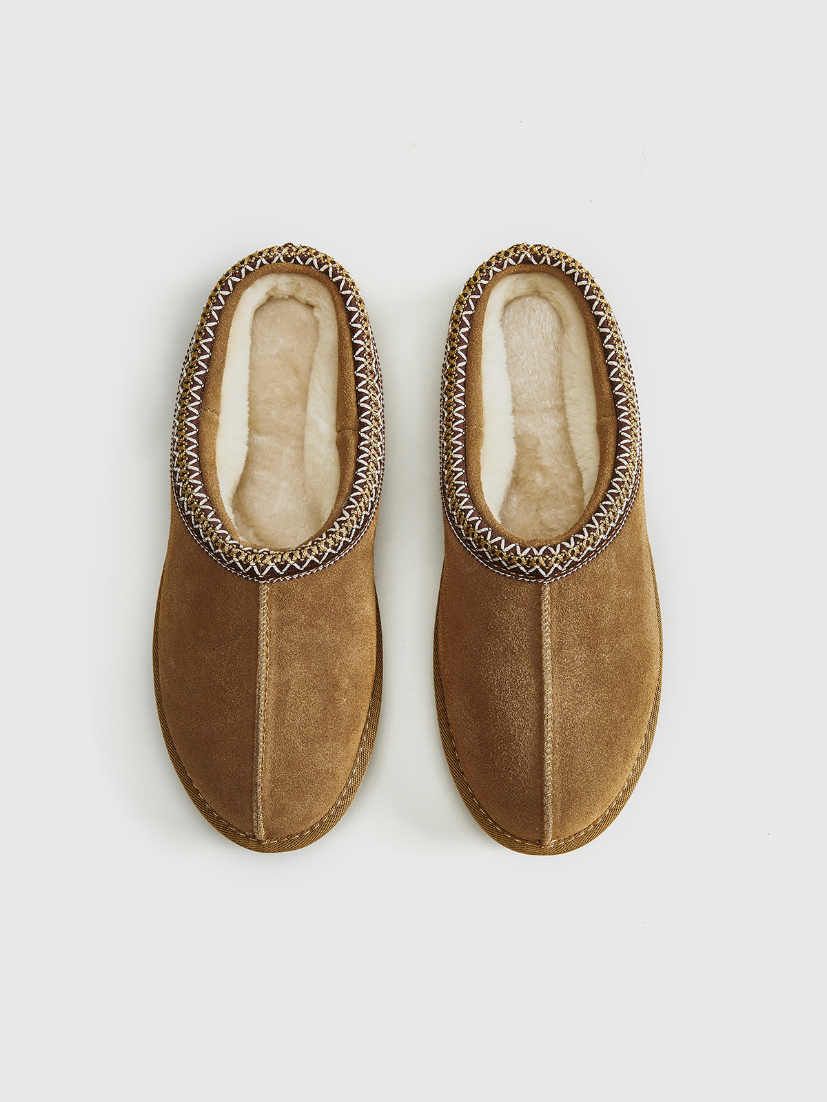 Women’s Leather Slippers with Rubber Sole