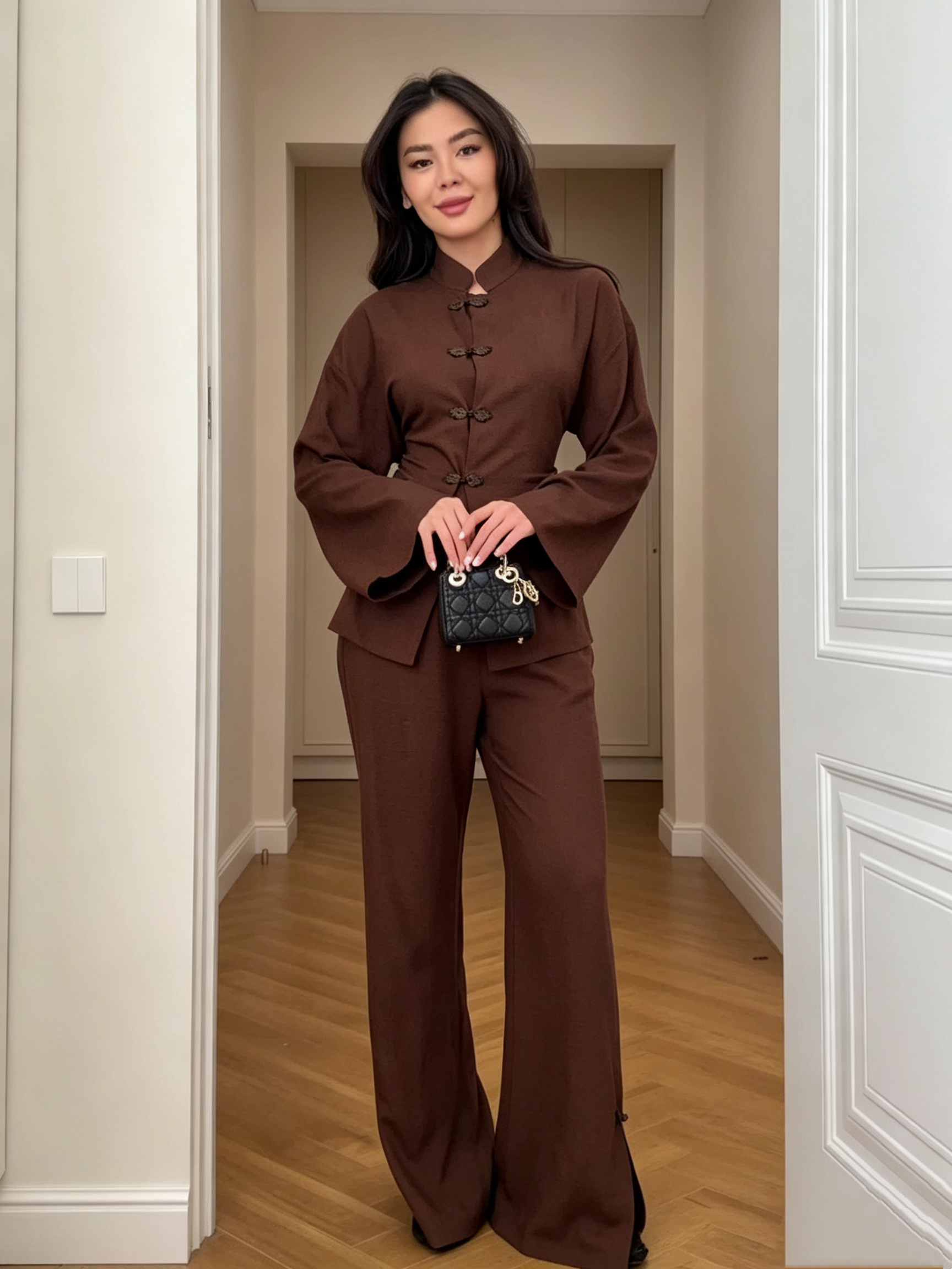 Women’s Linen Blend Shirt and Pants Set