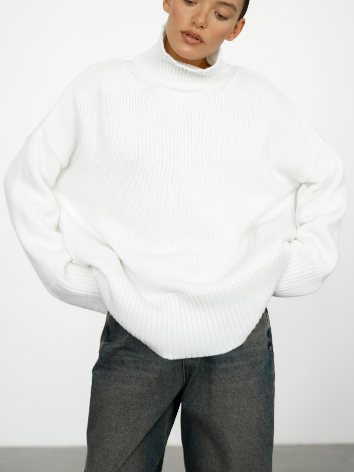 Women's Wool Blend Turtleneck Sweater