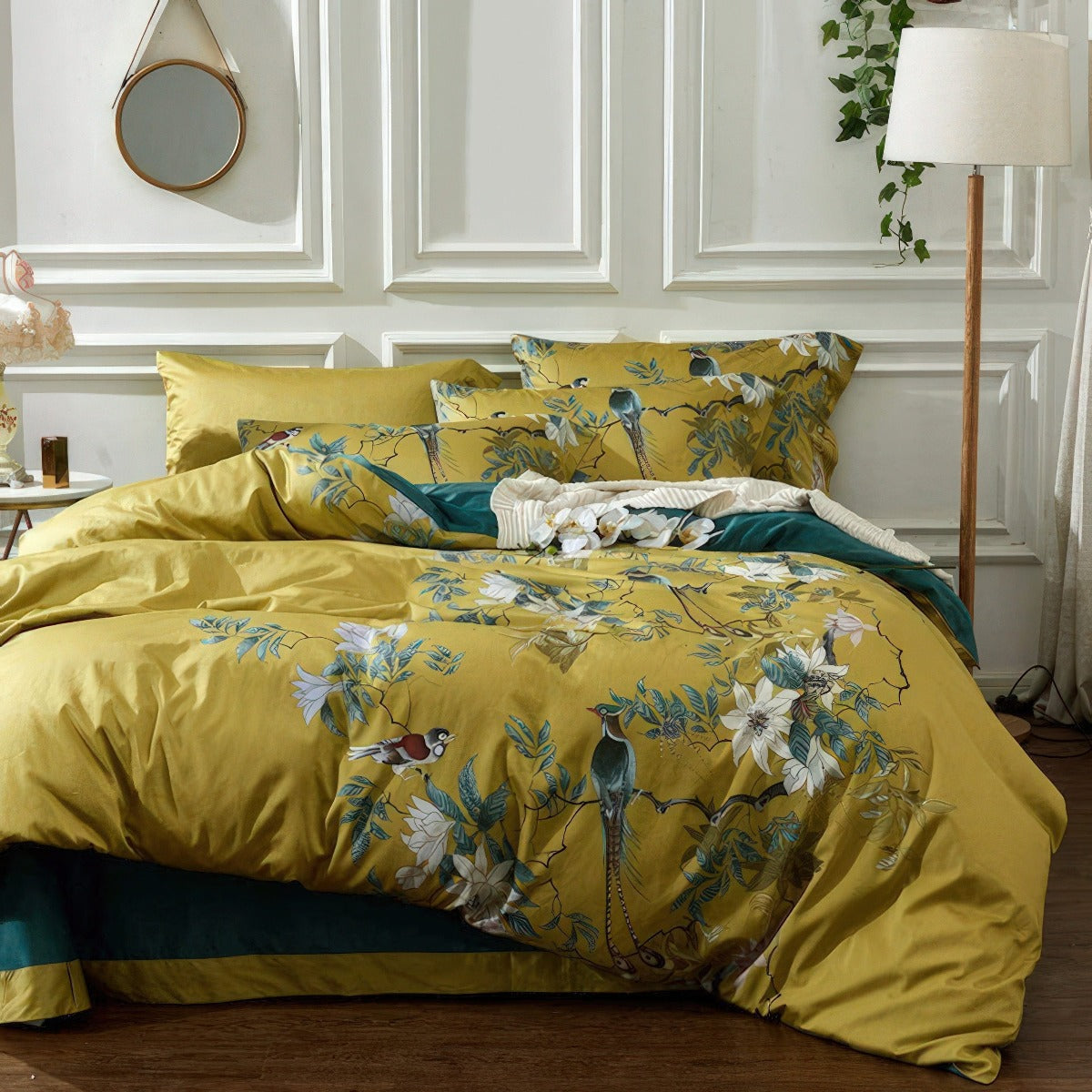 Egyptian Cotton Botanical Bird Bedding Set
