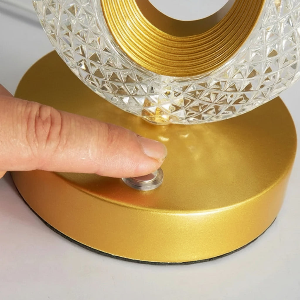 Rechargeable Touch Dimming Lamp with Acrylic Design