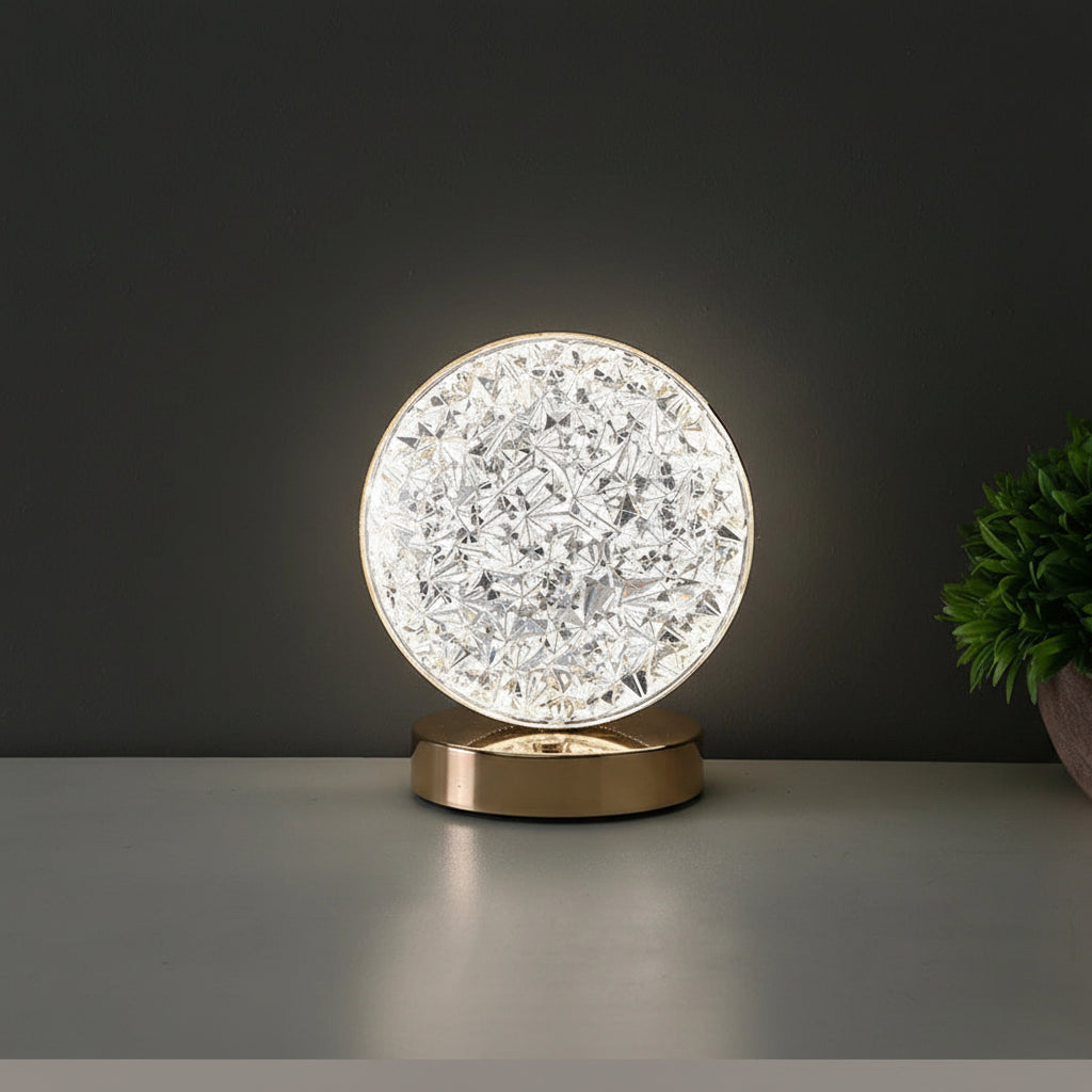 Rechargeable Touch Dimming Lamp with Acrylic Design