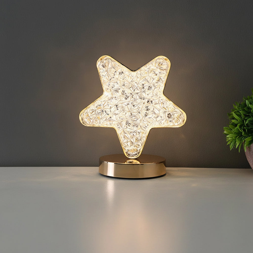 Rechargeable Touch Dimming Lamp with Acrylic Design