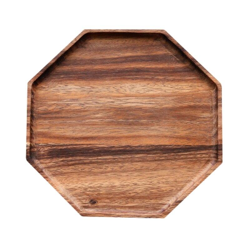 Acacia Wood Serving Plate – Timeless Design Wooden Platter for Appetizers and Dishes, Lightweight and Food Safe