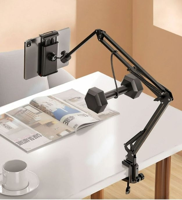 Lightweight Aluminium Tablet Holder for Hands-Free Viewing