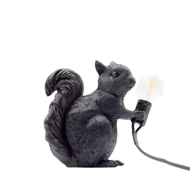 Squirrel-Inspired LED Table Lamp with Warm Light