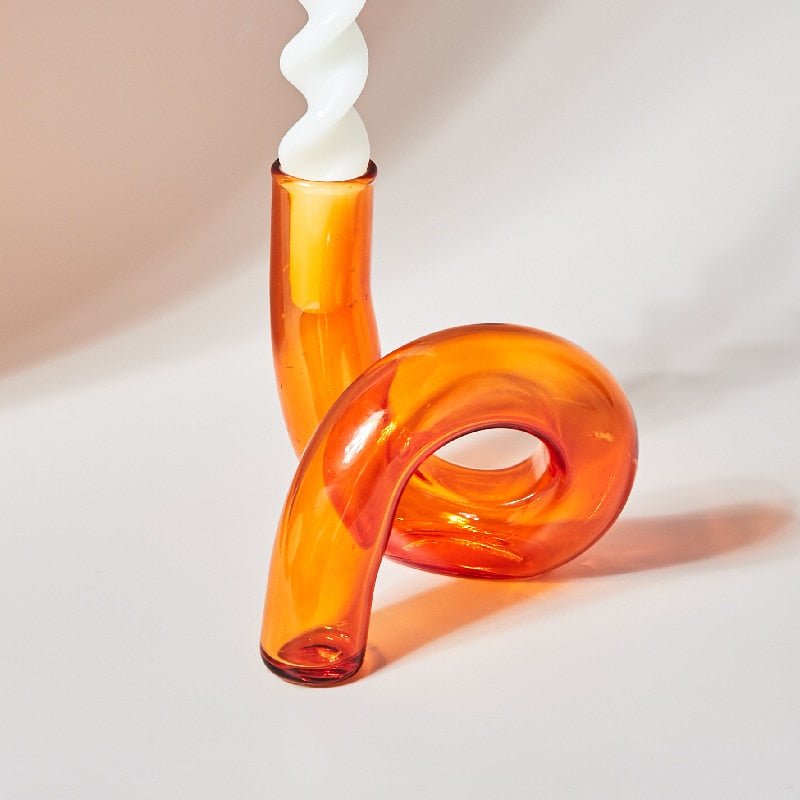 Decorative Candle Holder with Sculptural Minimalist Design