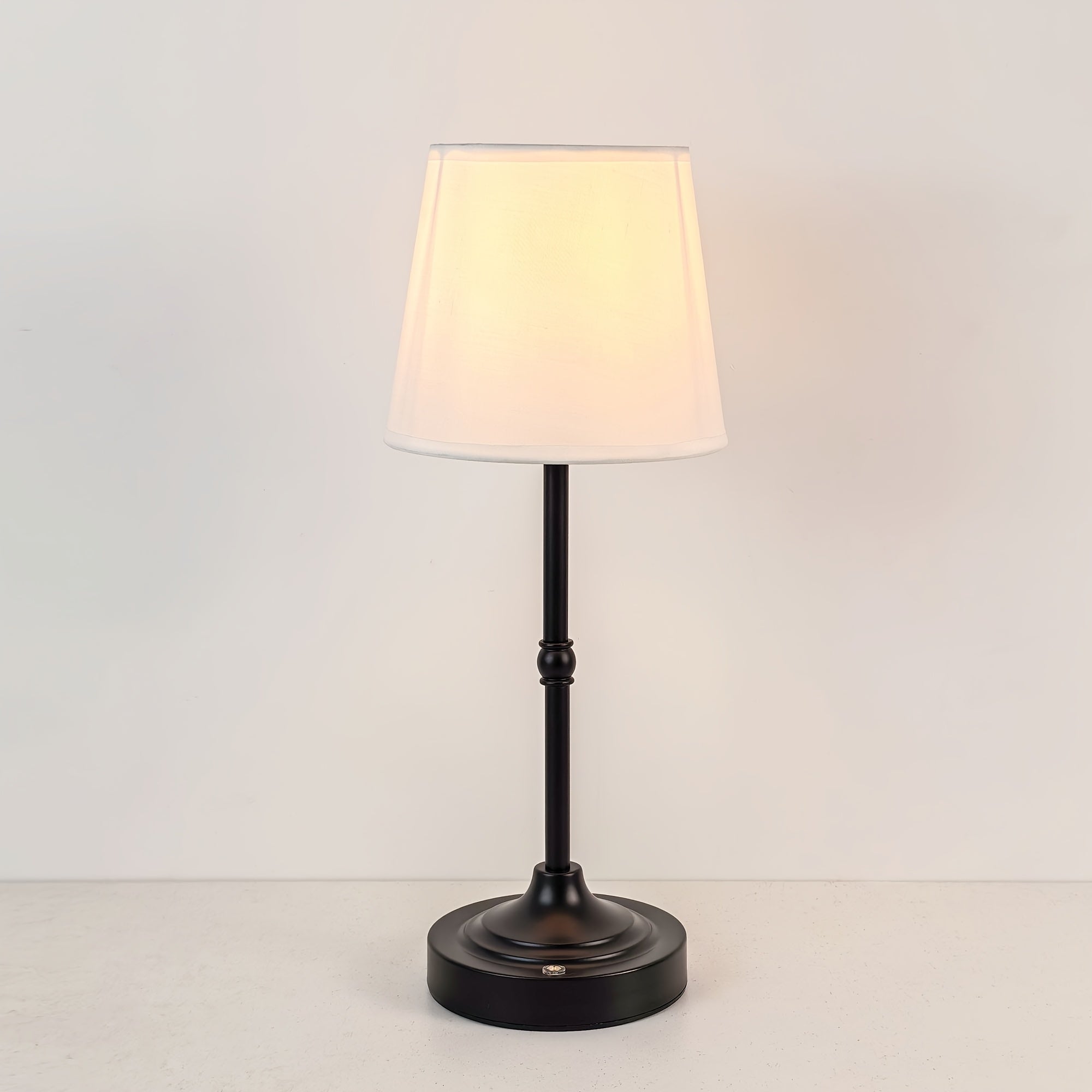 Dimmable Cordless Table Lamp with USB Rechargeable Battery | Brushed Metal LED Bedside Light