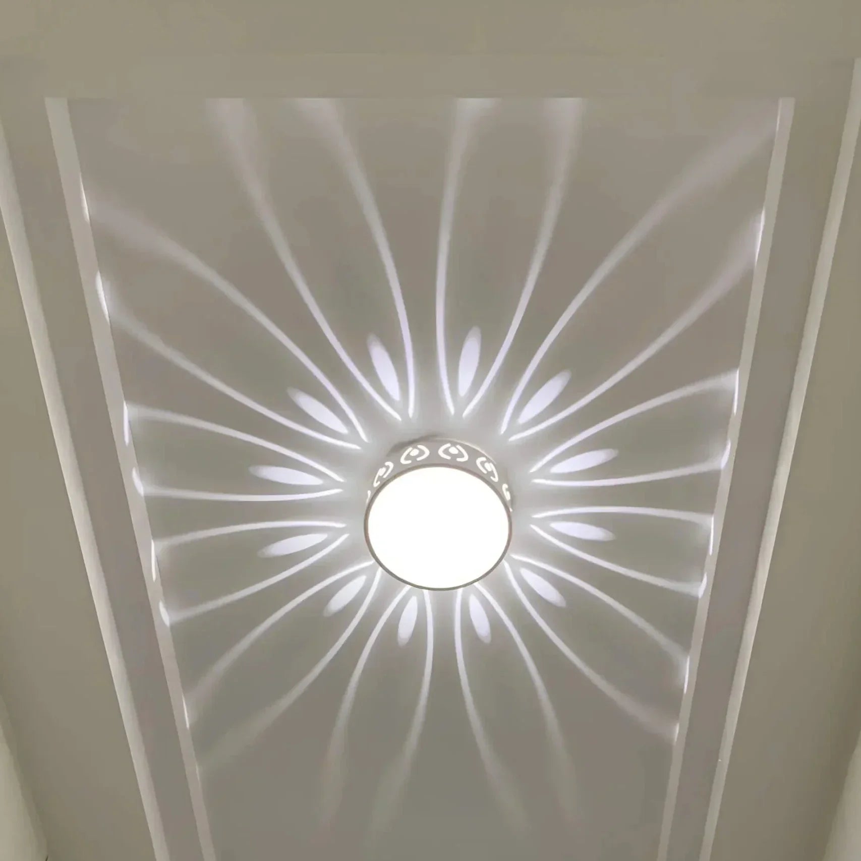 Elegant Energy-Efficient LED Ceiling Light with Minimal Flush-Mount Design