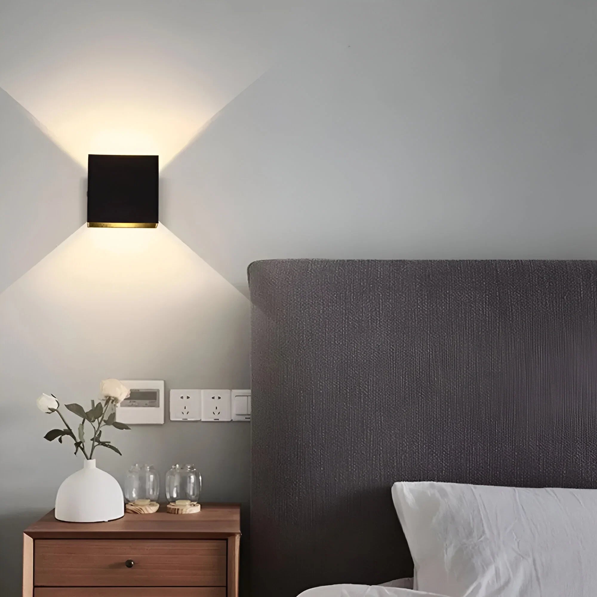 Geometric Adjustable LED Wall Light with Directional Head