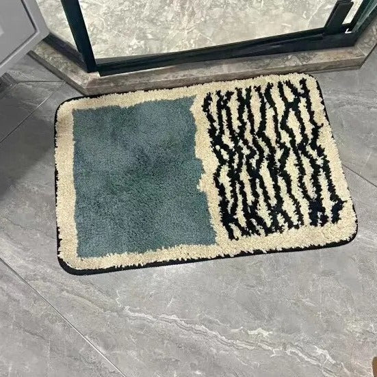 Handcrafted Abstract Bath Mat