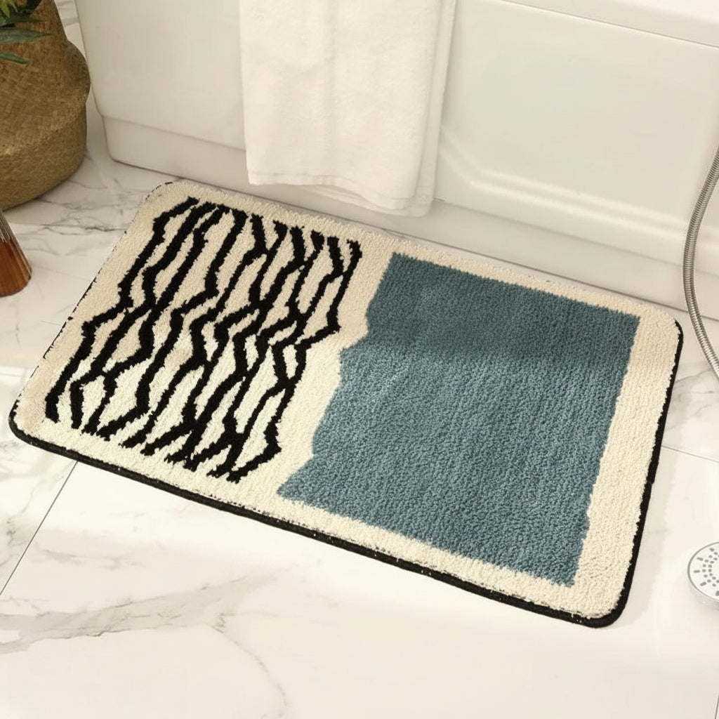 Handcrafted Abstract Bath Mat