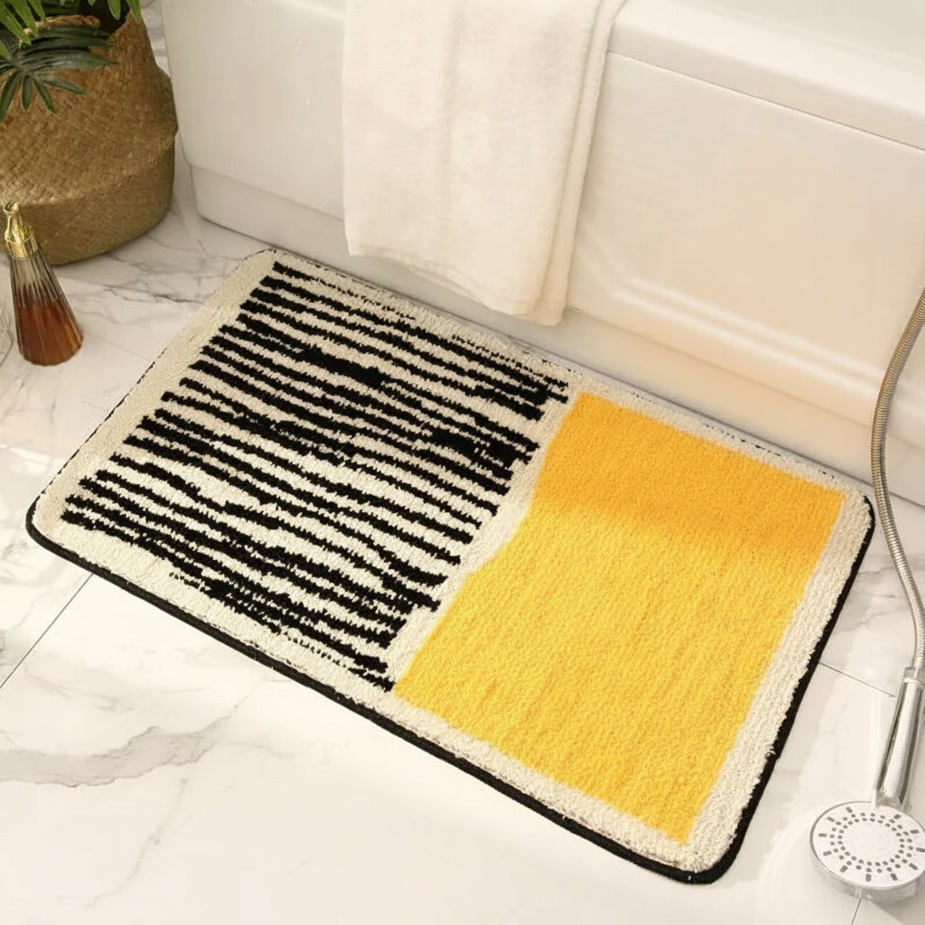 Handcrafted Abstract Bath Mat