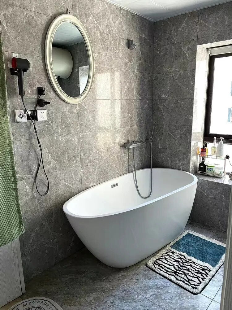 Handcrafted Abstract Bath Mat