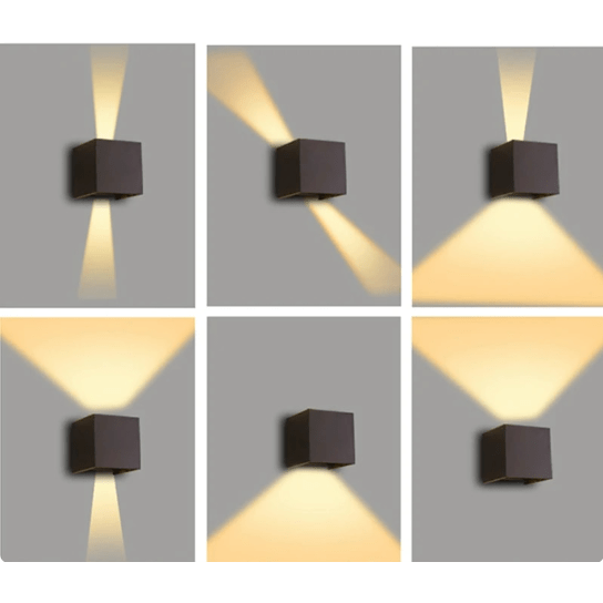 Wireless Dimmable LED Wall Lights Set of 2 with Compact Design