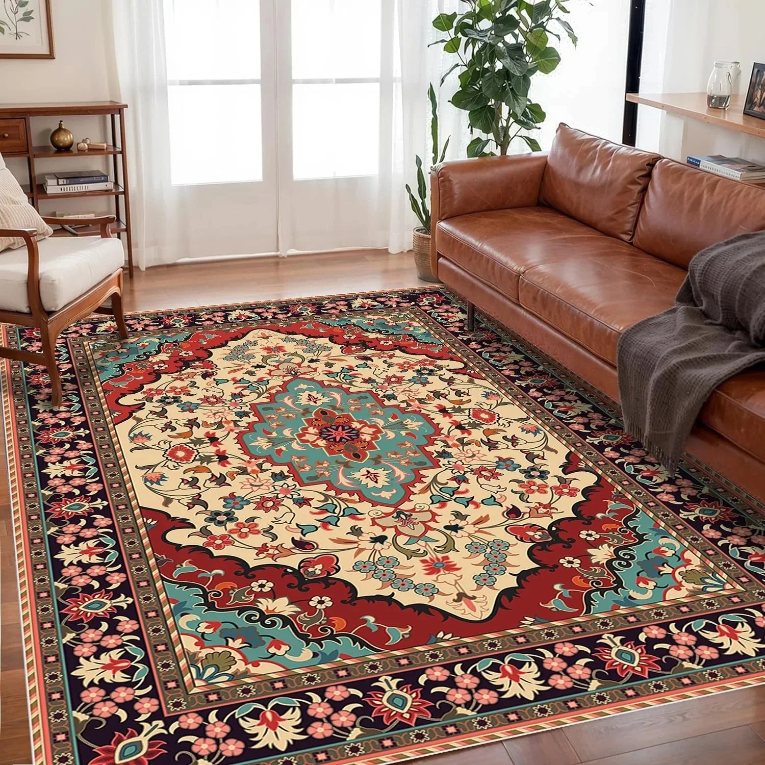 Large Bohemian Area Rug