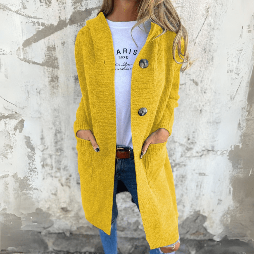 Women's Long Knit Cardigan with Pockets