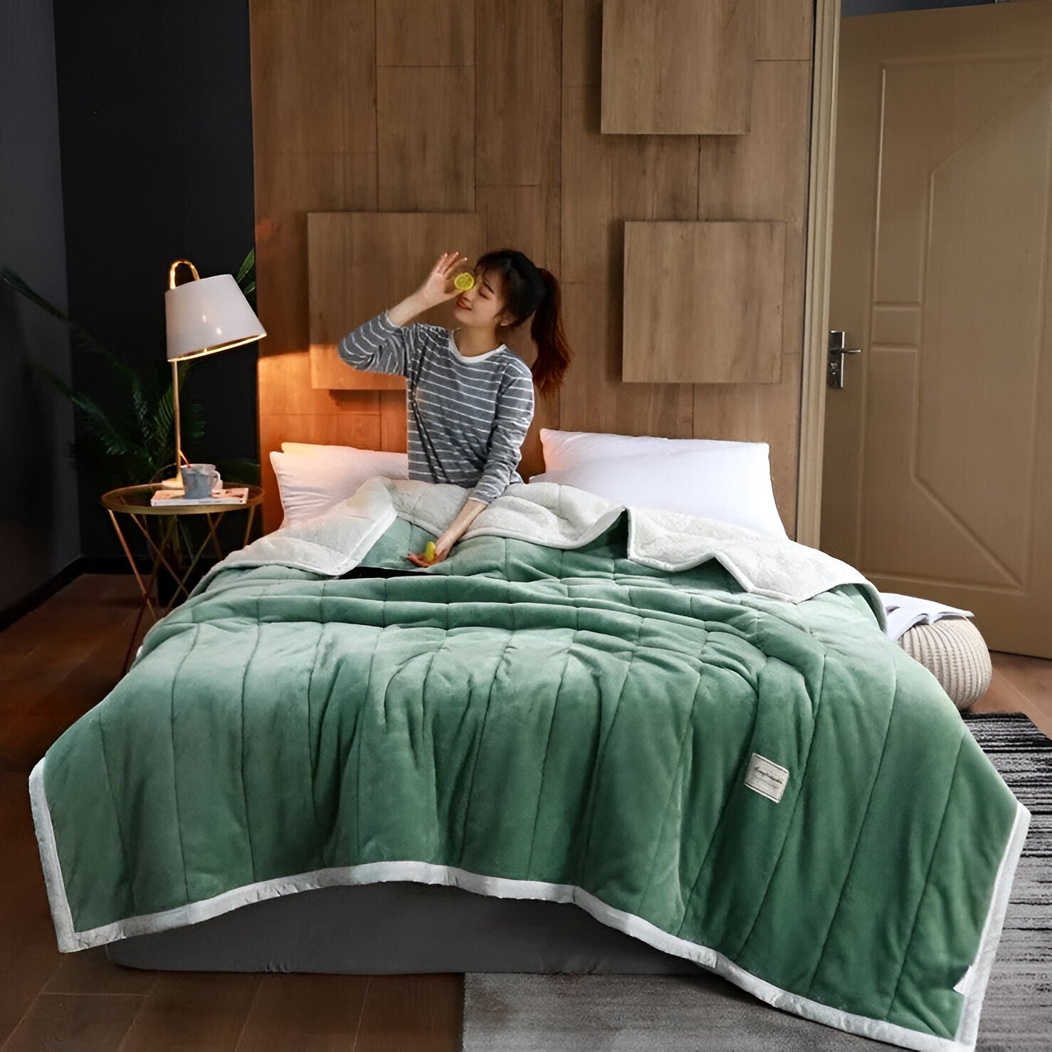 Luxury Sherpa Fleece Blanket Super Soft Warm Throw Blanket