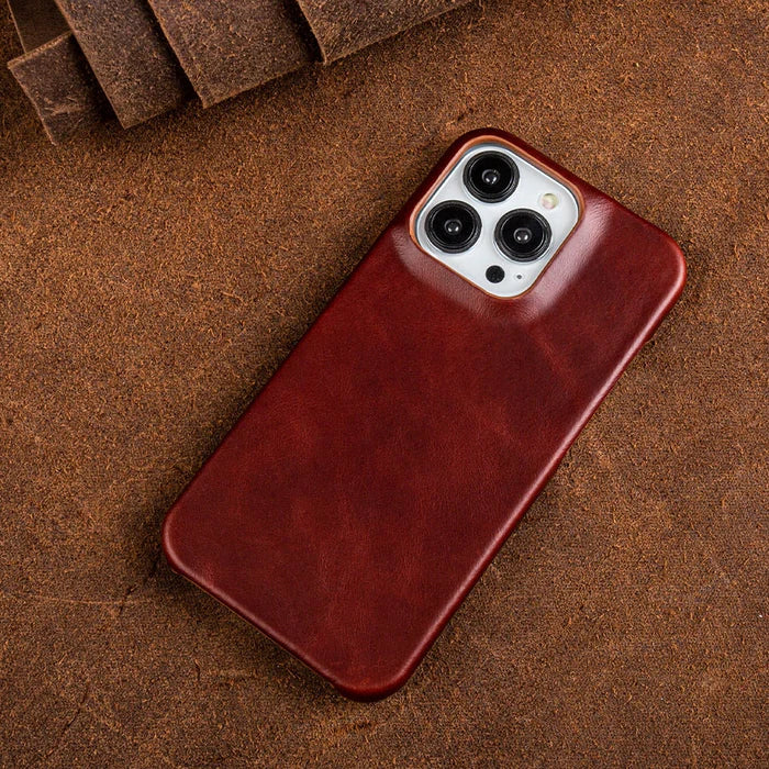 Magsafe Wireless Magnetic Leather Phone Case